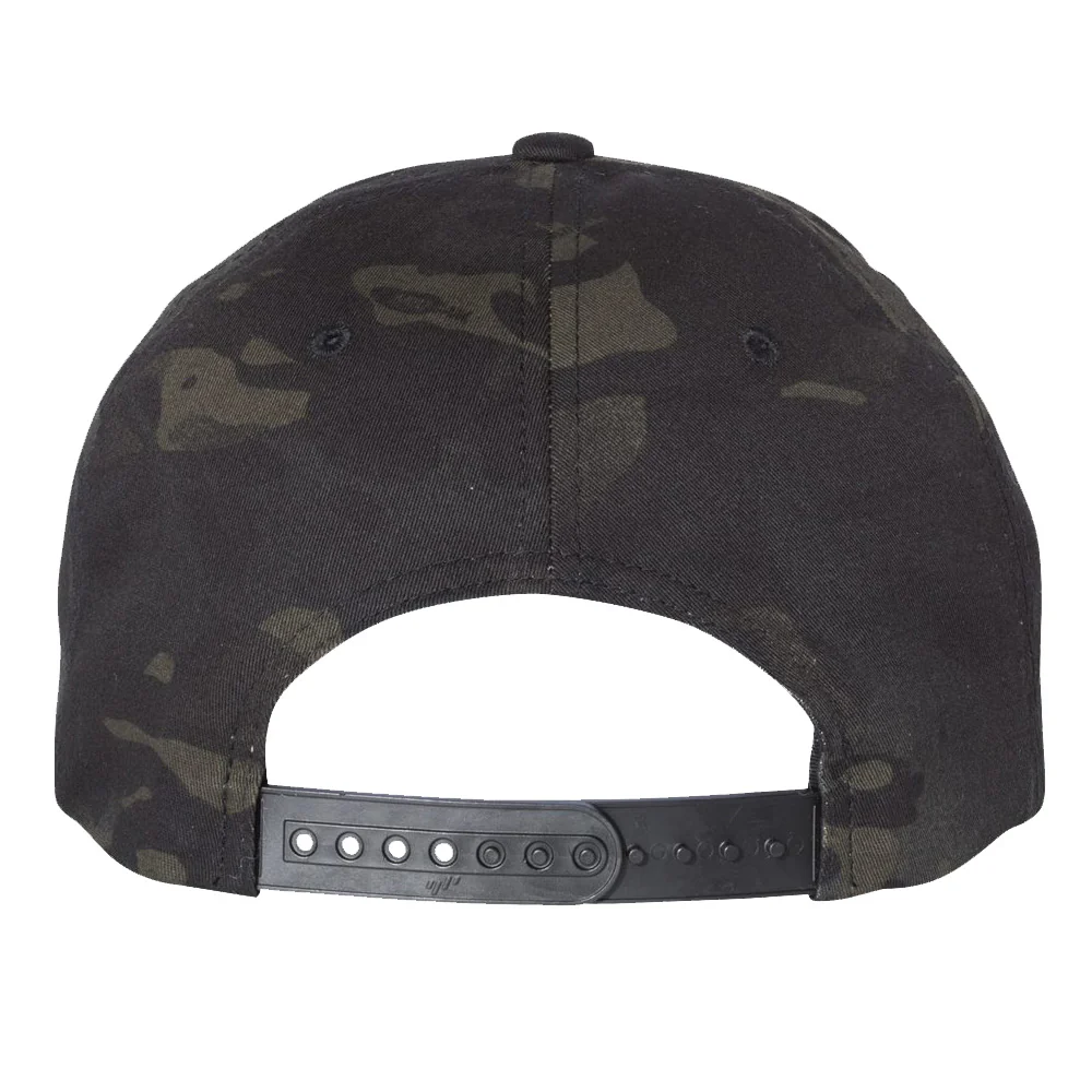 VZLA Dark Camo Flat Bill Snapback Hat - Image 5
