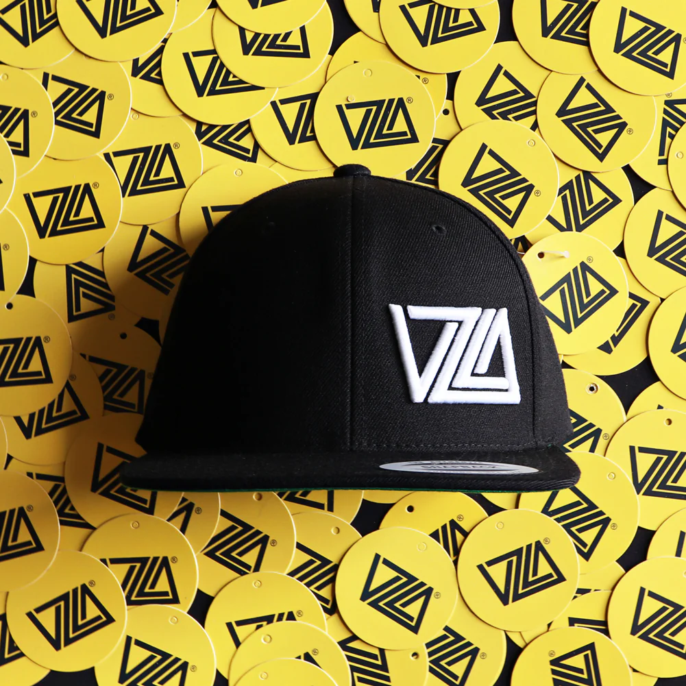 VZLA Flat Bill Snapback Hat (Black) - Image 3