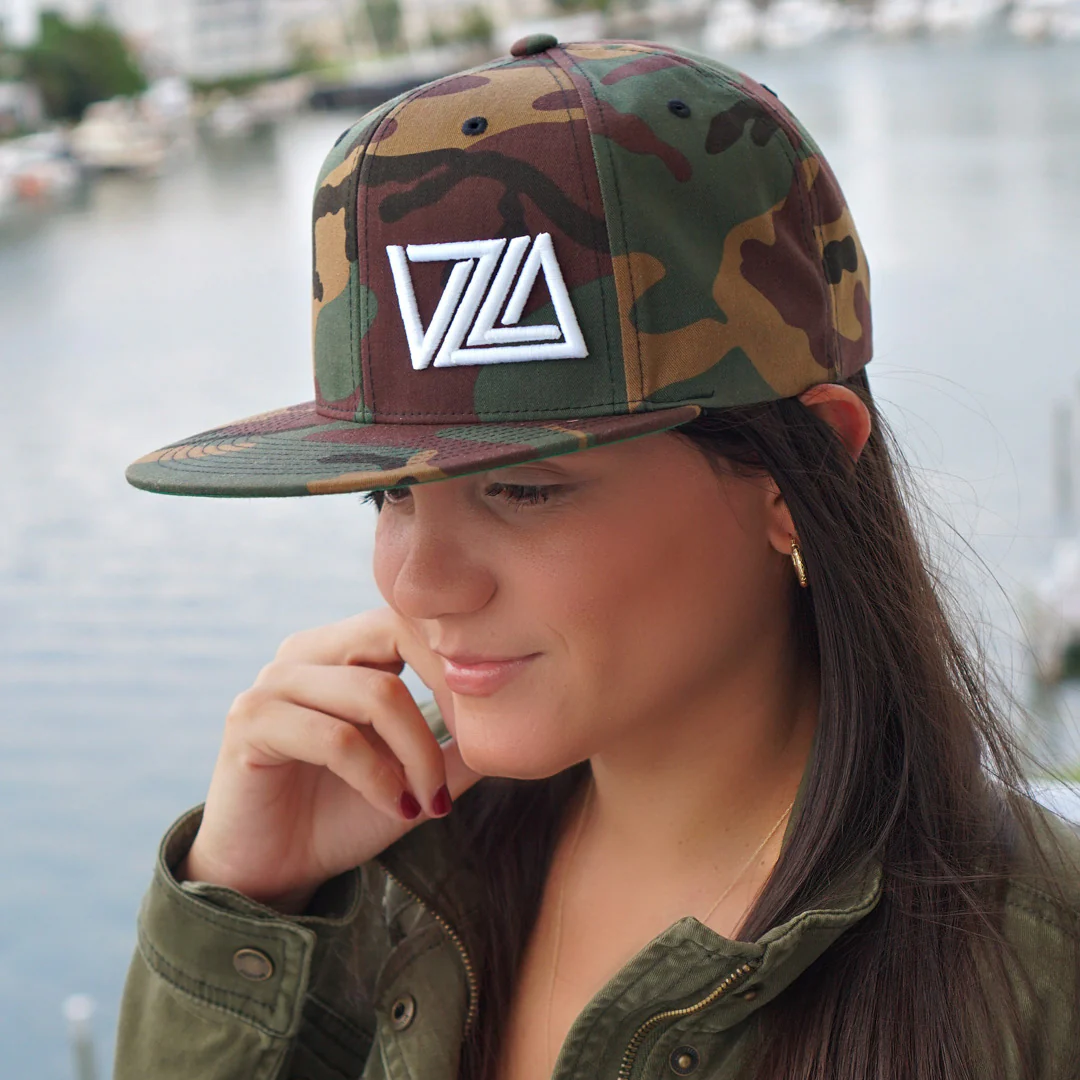 VZLA Flat Bill Snapback Hat (Camouflage) - Image 3