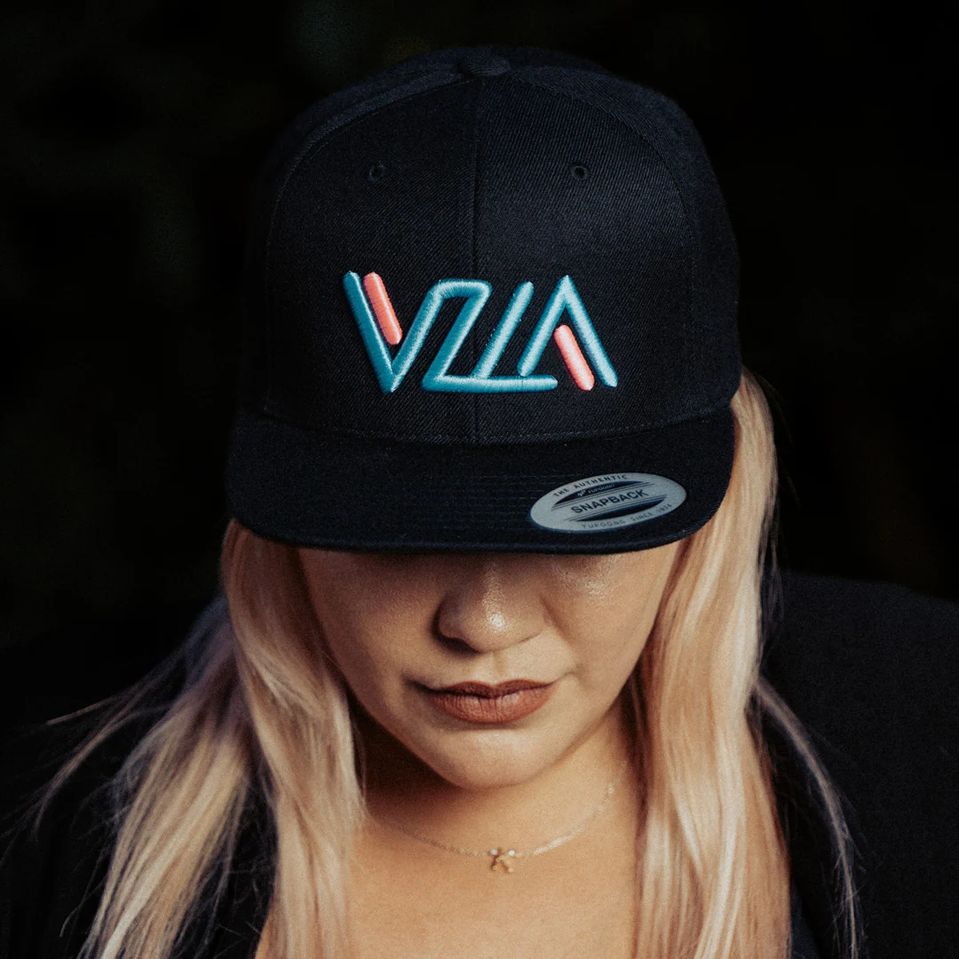 VZLA VICE Black Flat Bill Snapback Hat - Image 3