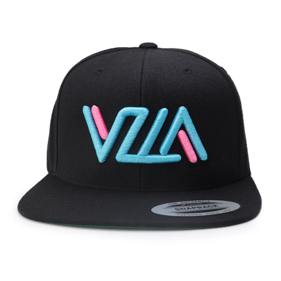 VZLA VICE Black Flat Bill Snapback Hat - Image 4