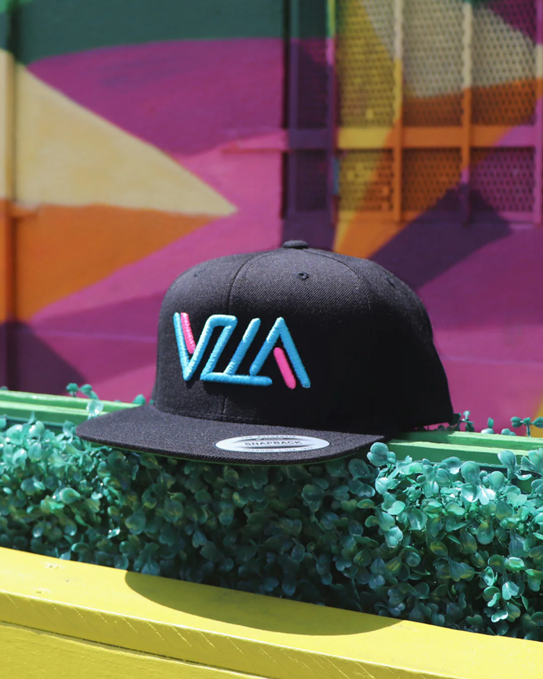 VZLA VICE Black Flat Bill Snapback Hat - Image 6